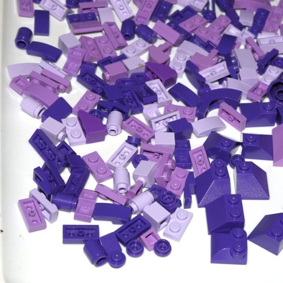 LEGO BULK Purple lavender violet angled plate slope 8x16 6x16 6205 (328PCS) - Picture 4 of 13